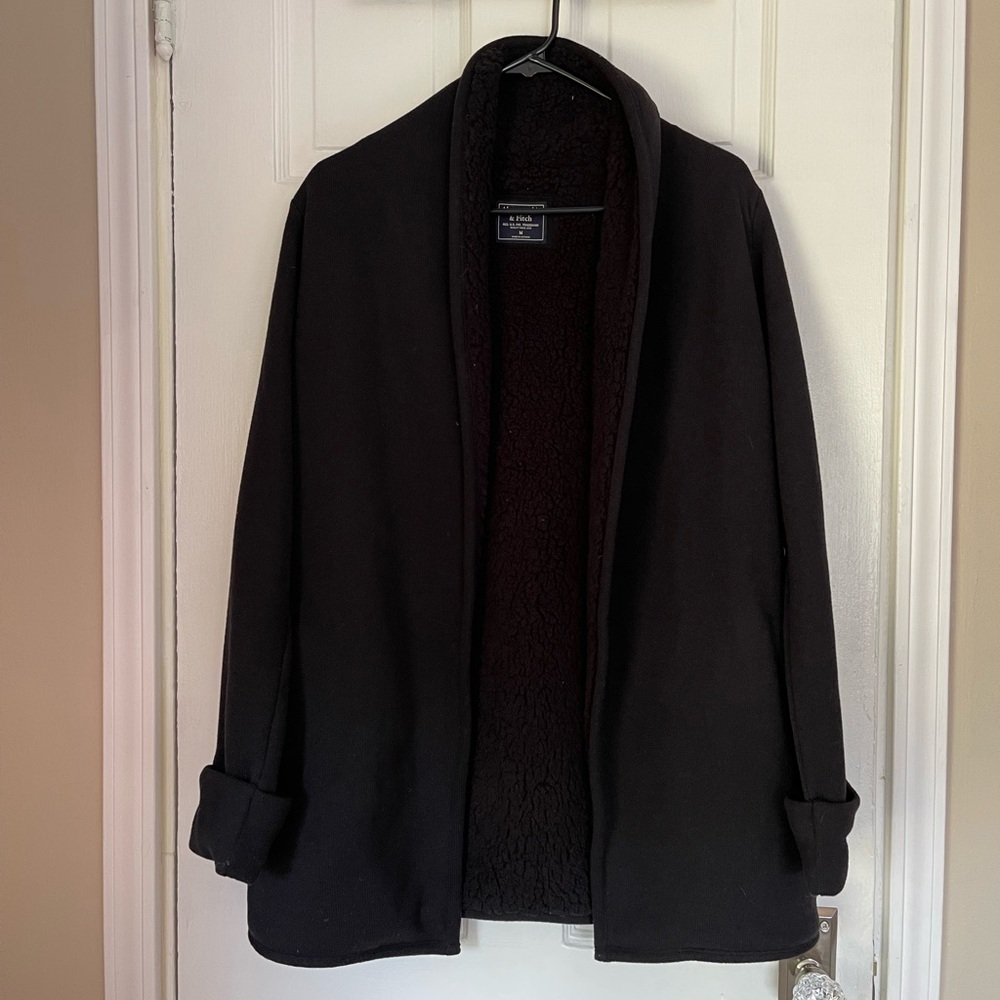 Abercrombie & Fitch Sherpa lined cardigan